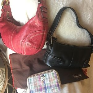 2 Coach purses & 1 Coach Wallet